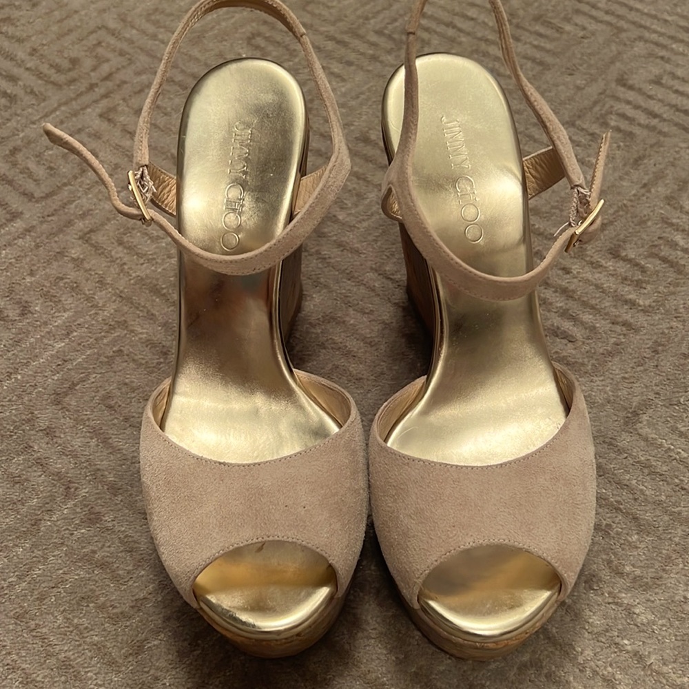 Jimmy chop cork wedge size 39
